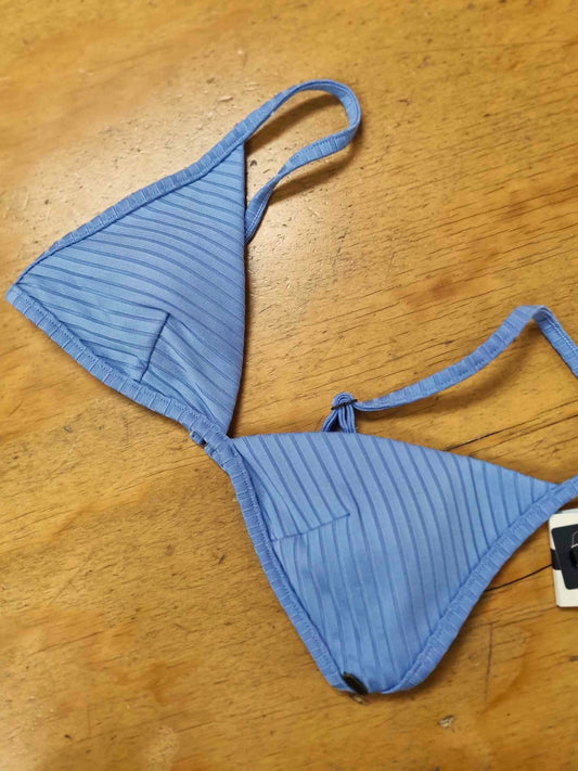 Rip Curl Premium Surf Fixed Tri Bikini Top Mid Blue