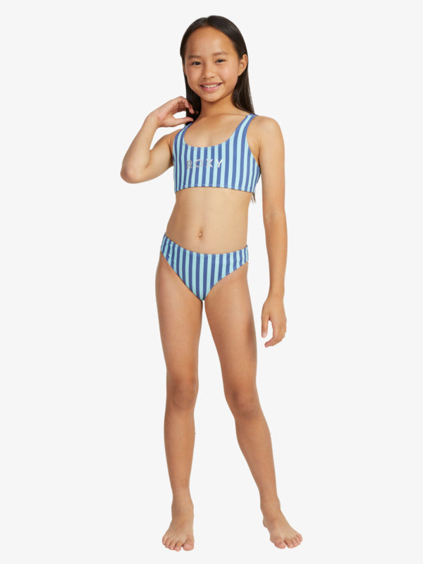 Roxy Girl Serenity Stripe Bralette Bikini Set