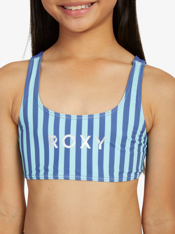 Roxy Girl Serenity Stripe Bralette Bikini Set