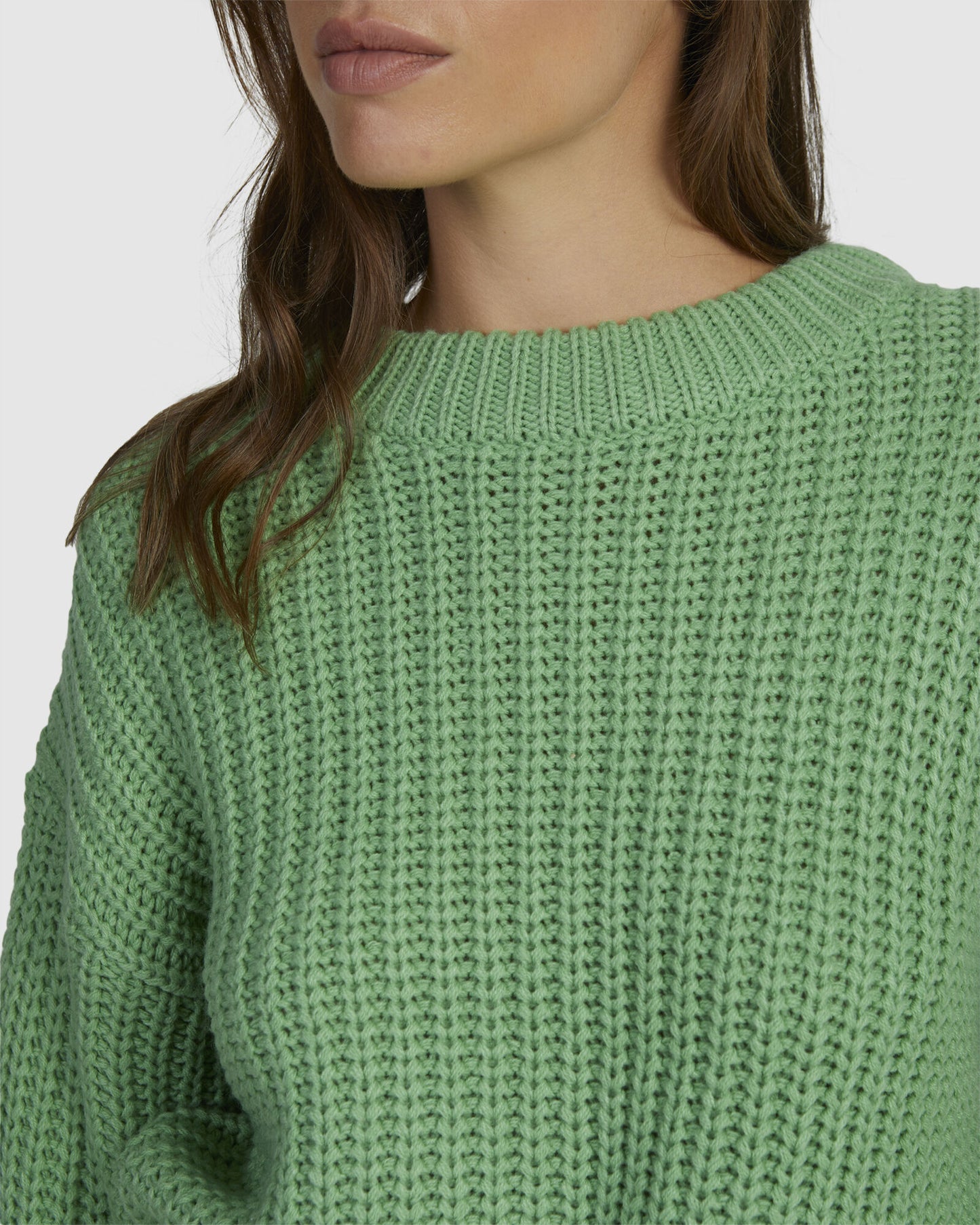 Roxy Coming Home Knit Sweater Green