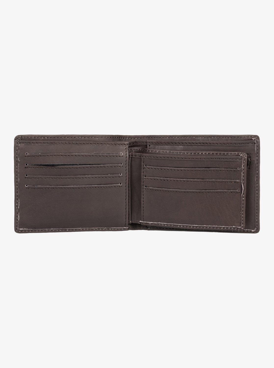 Quiksilver Gutherie Leather Bi Fold Wallet Brown