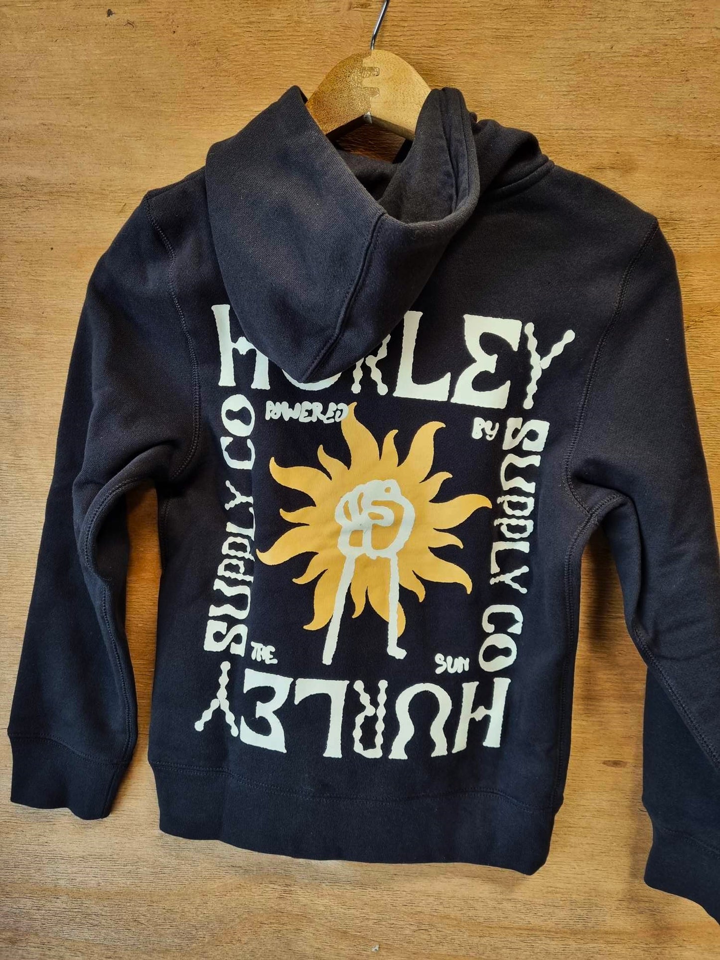 Hurley Sun Pullover Hood Boys Black 8-16
