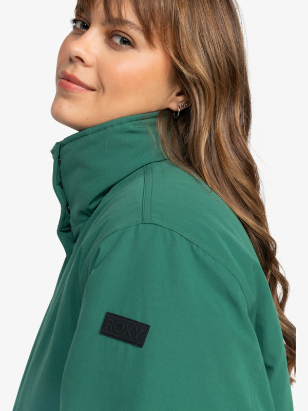Roxy This Time Puffer Jacket Galapagos Green