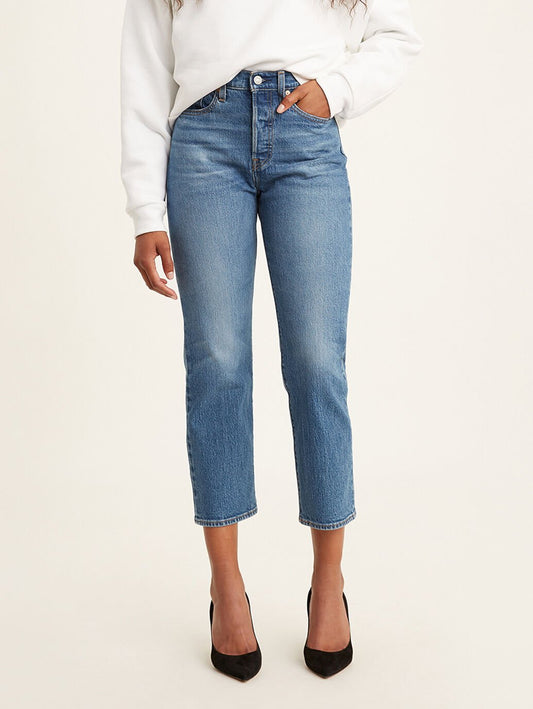 Levis Wedgie Straight Blue Jive