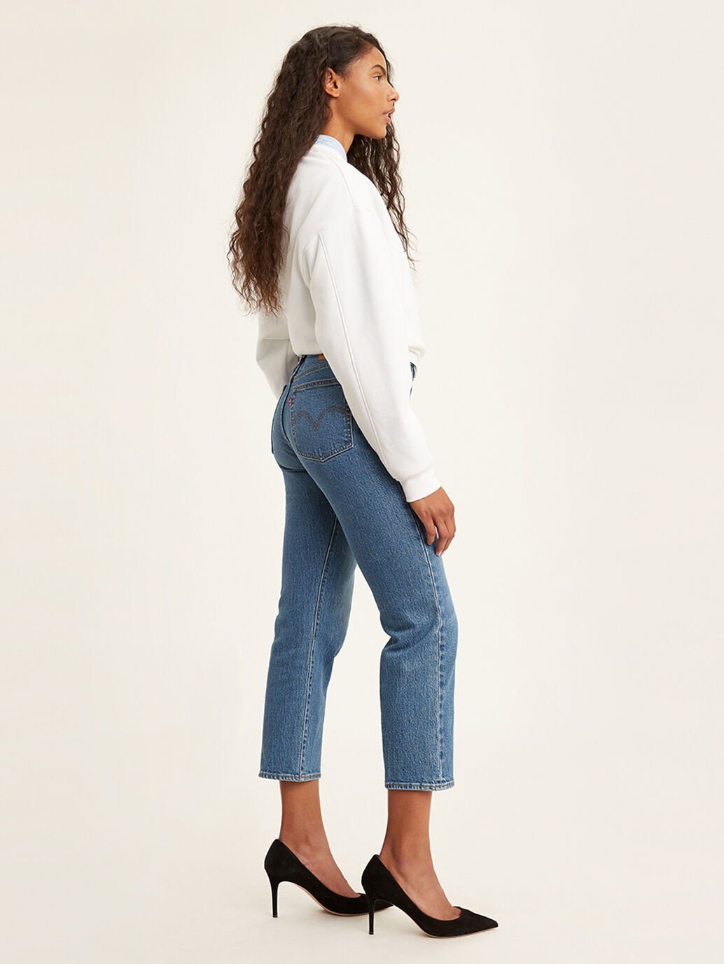 Levis Wedgie Straight Blue Jive