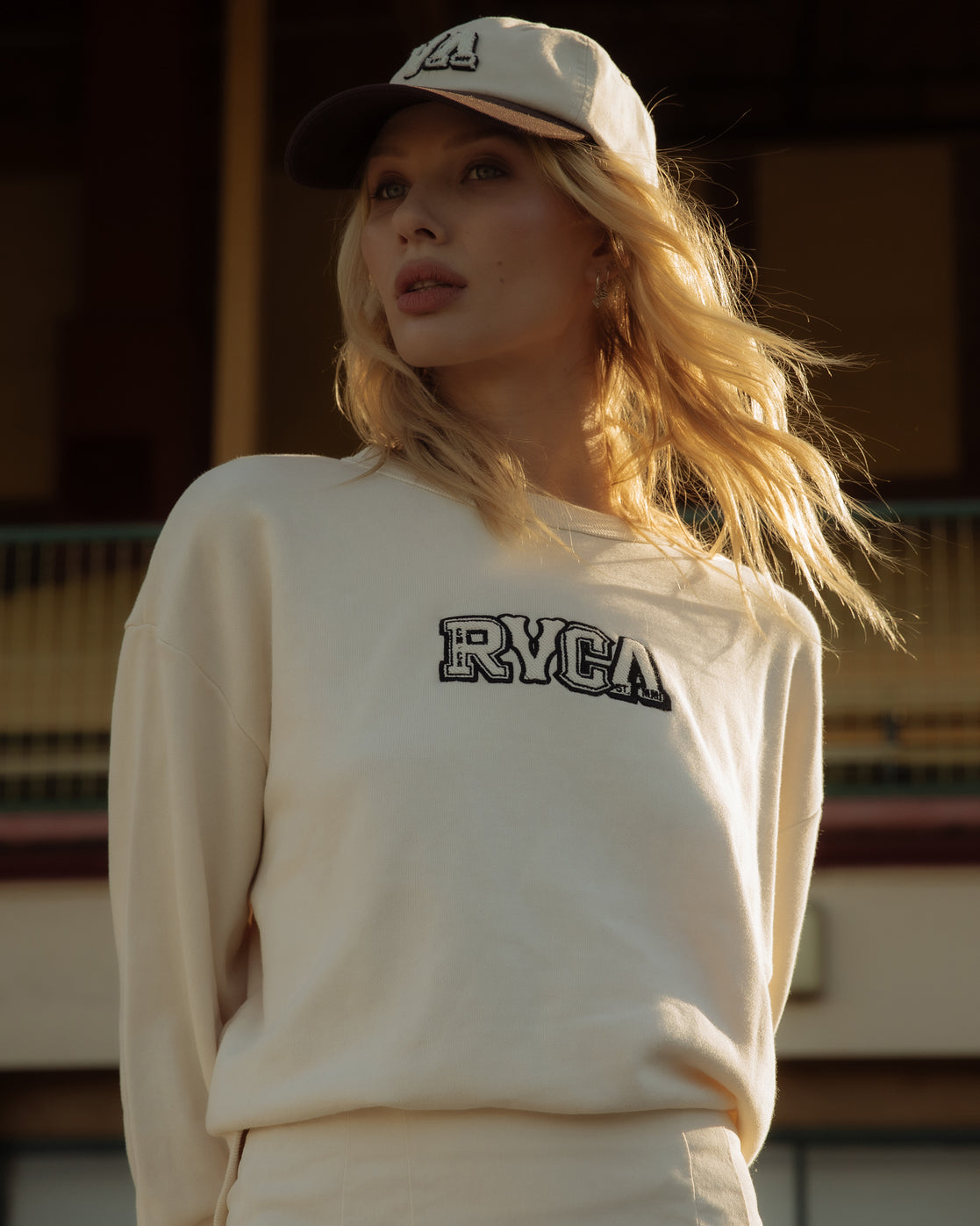 RVCA Patched Curl Crew